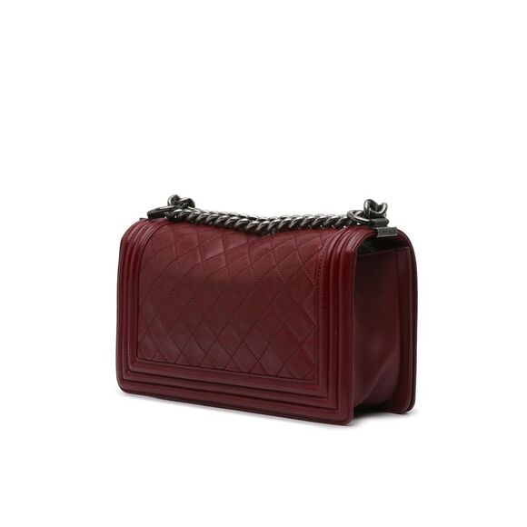 Pre Loved Chanel Medium Lambskin Boy Flap - Picture 2 of 7